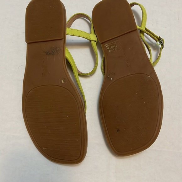 LUCKY BRAND BYLEE LIME LEATHER SANDALS SIZE 7 - Picture 8 of 11
